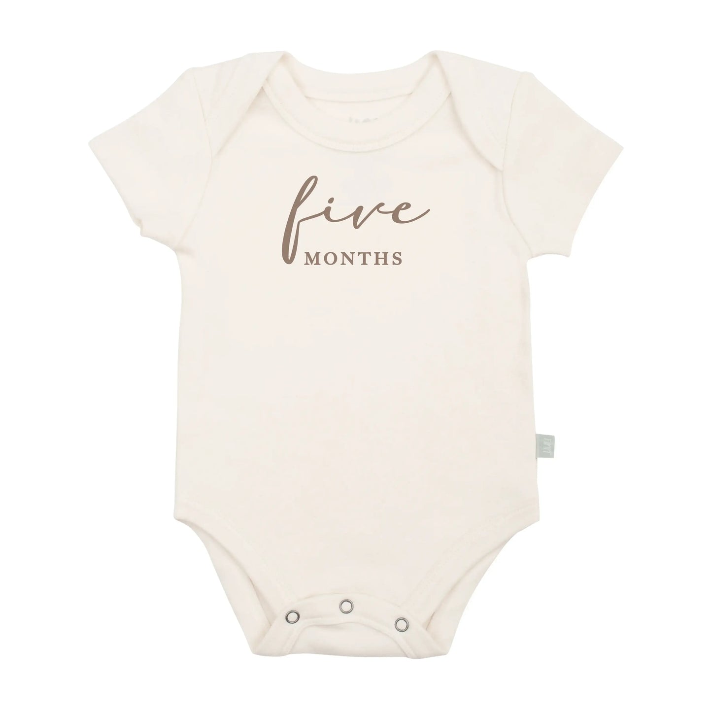 graphic bodysuit | five months milestone taupe