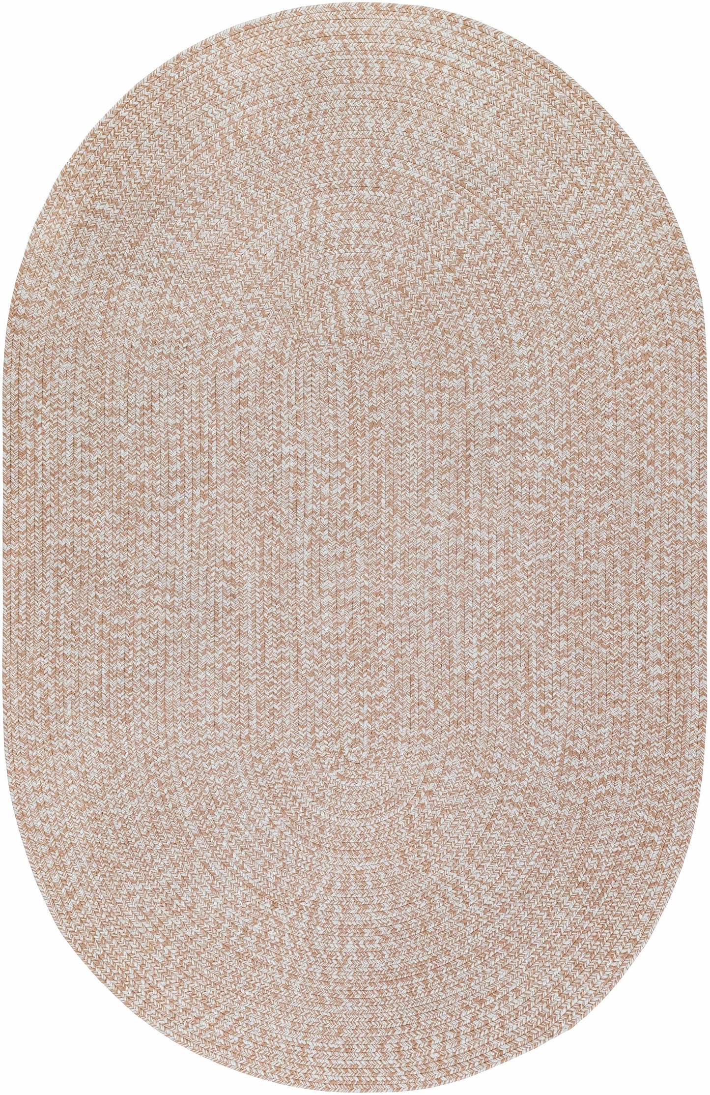 Cream Braided Faux Jute Outdoor Rug