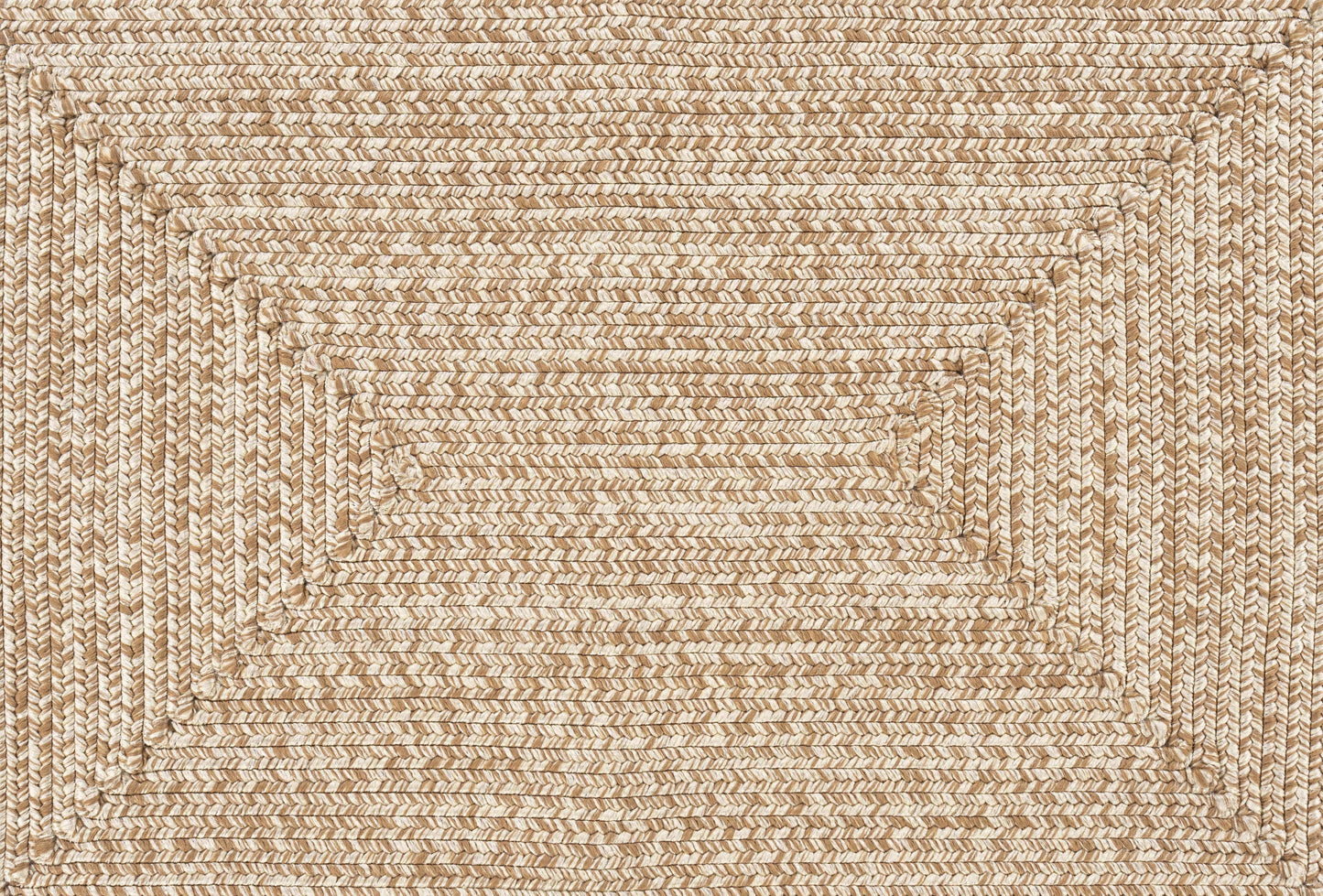Cream Braided Faux Jute Outdoor Rug
