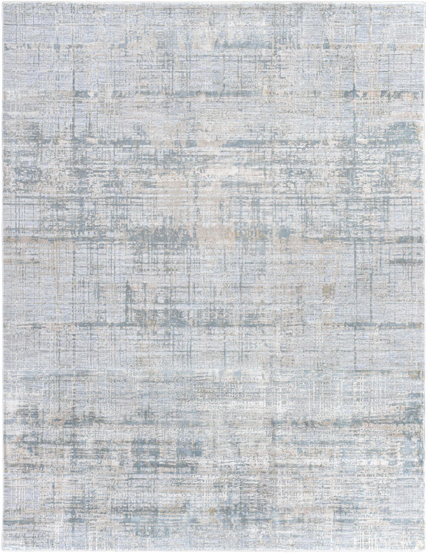 Fallin Gray Thick Luxe Abstract Striped Rug