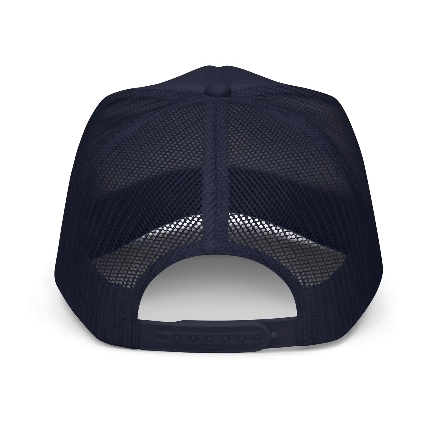 Golf Club Trucker Hat – Foam Mesh Hat with Golden Yellow Print