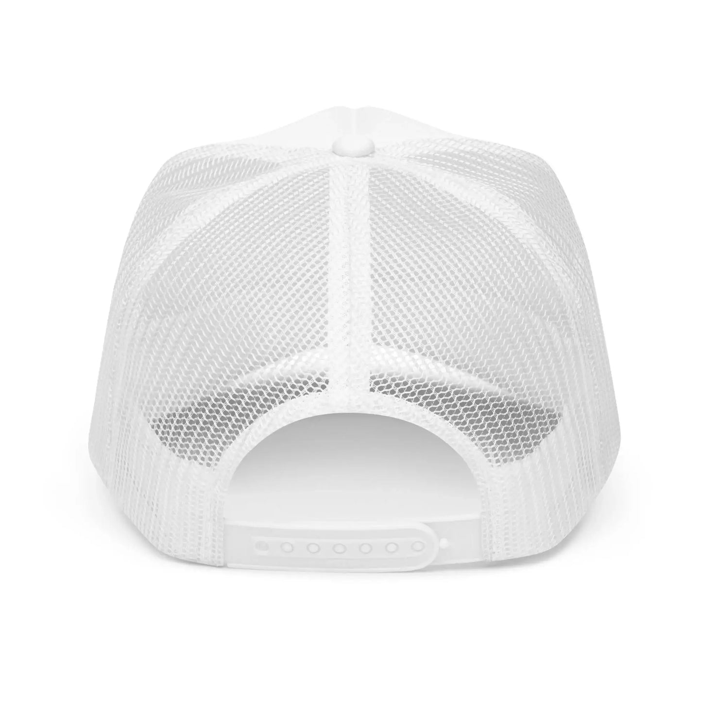 Golf Club Trucker Hat – Foam Mesh Hat with Golden Yellow Print