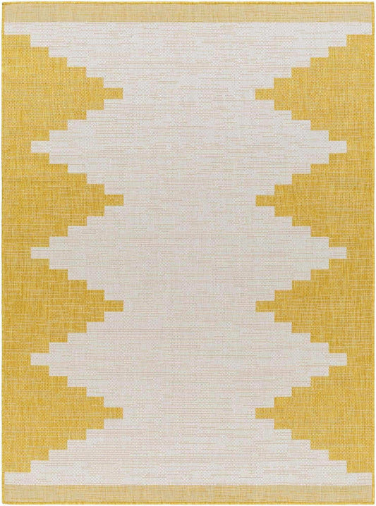 Djugun Yellow Outdoor Rug - Clearance