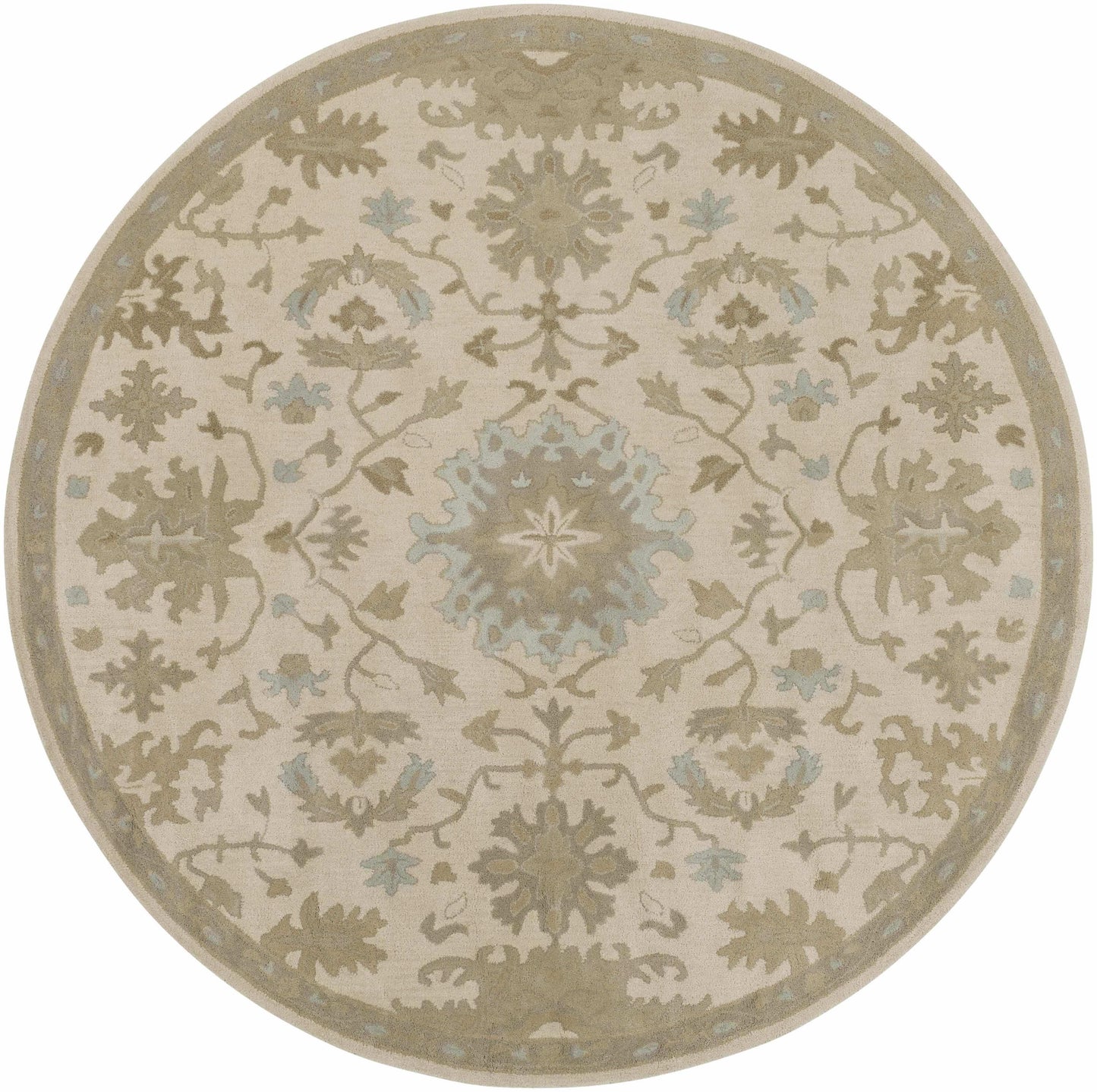 Hazen 1197 Hand Tufted Light Beige Wool Rug