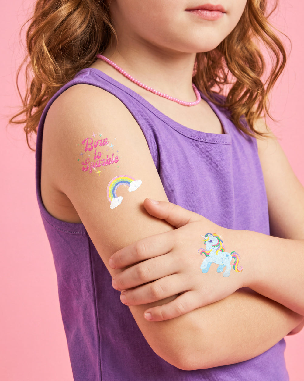 Glitter Unicorn Tattoos - 180 temporary tattoos