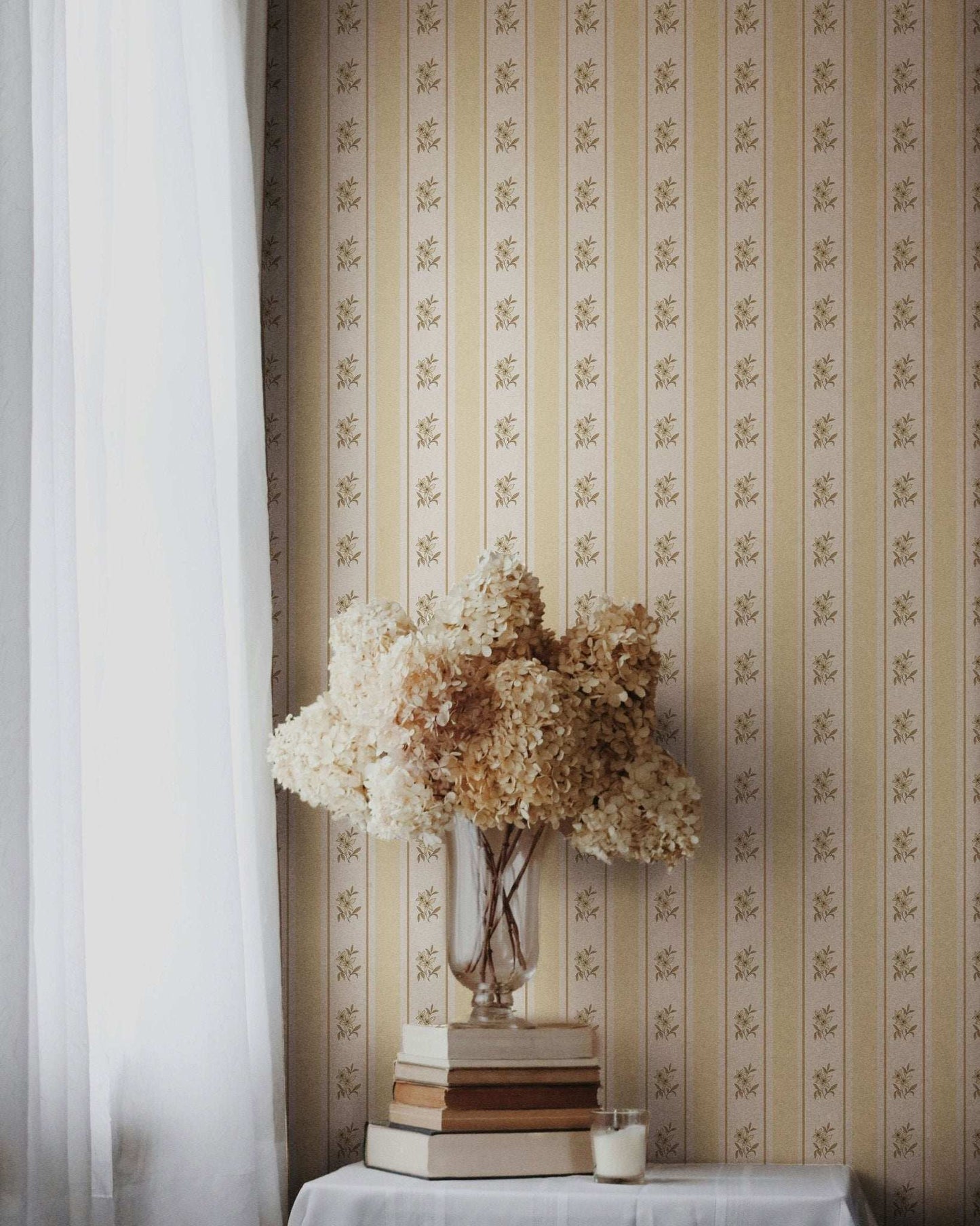 Glasshouse Stripe in Honey Cream