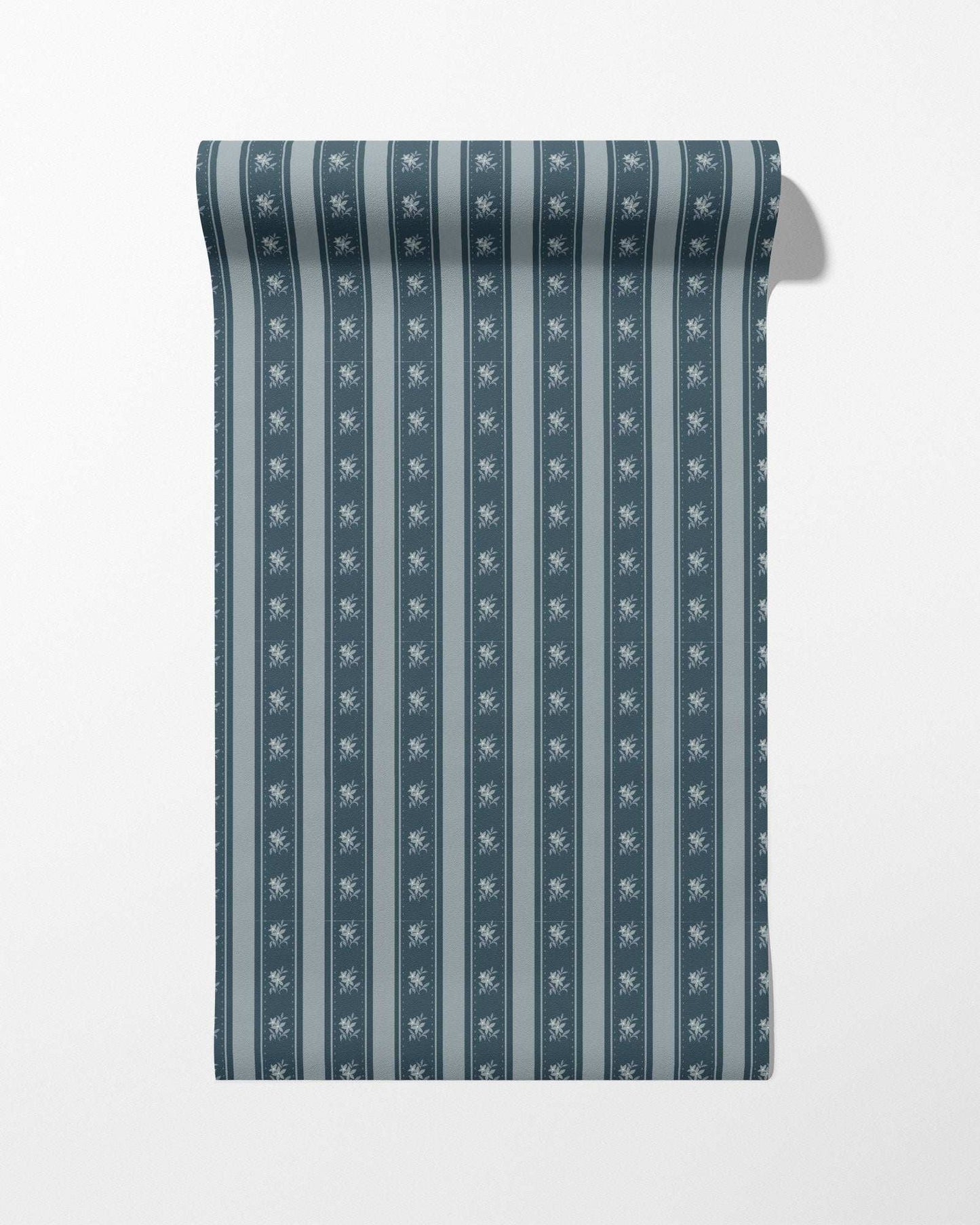 Glasshouse Stripe in Nocturne Blue