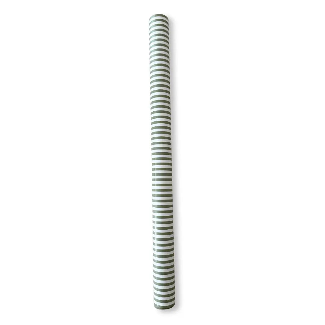 Green Striped Paper Table Runner – 19.5" x 150"