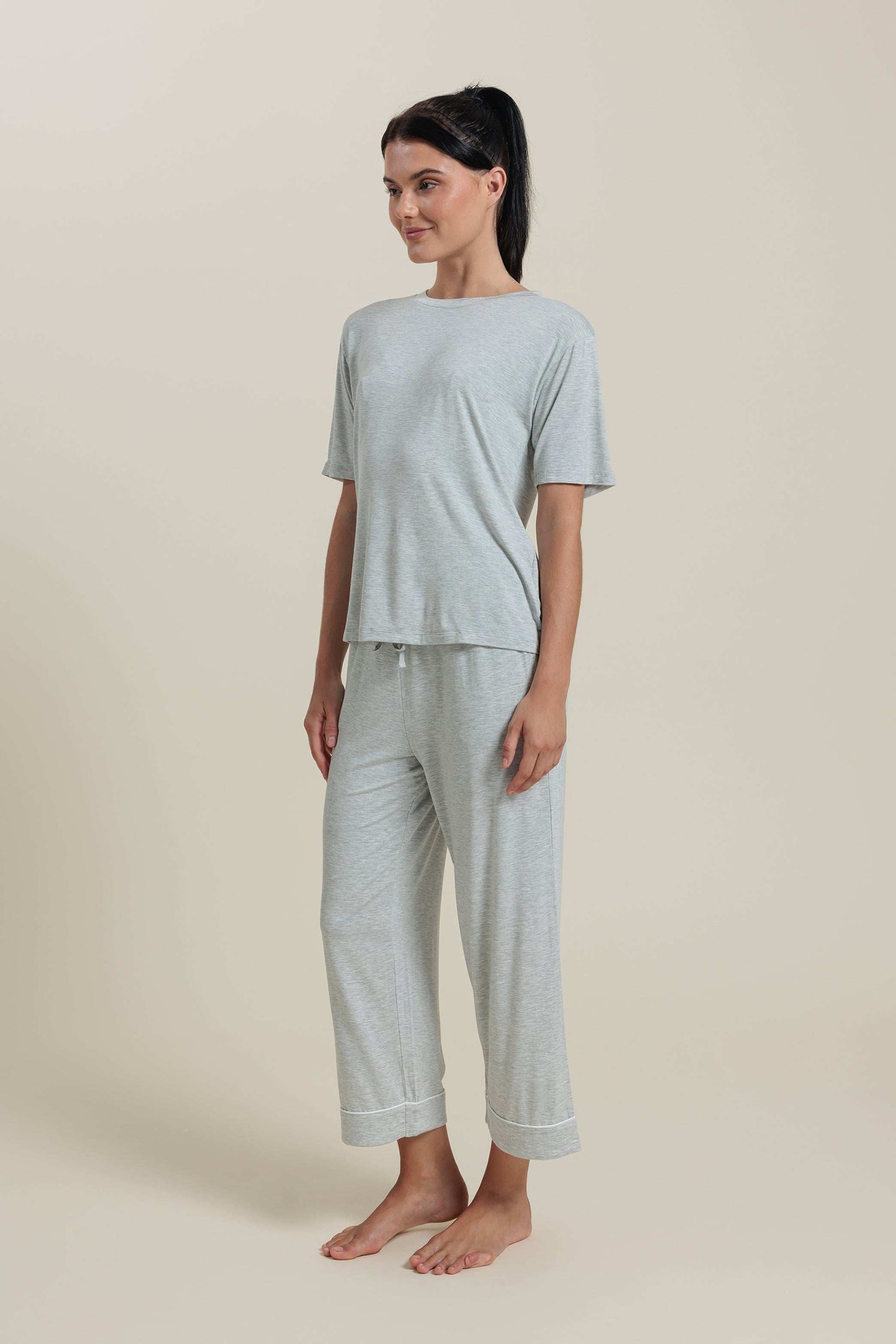 Bamboo Pajama Cropped Pants
