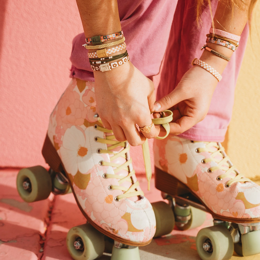 "Groove" Fun Floral Hair + Wrist Bands