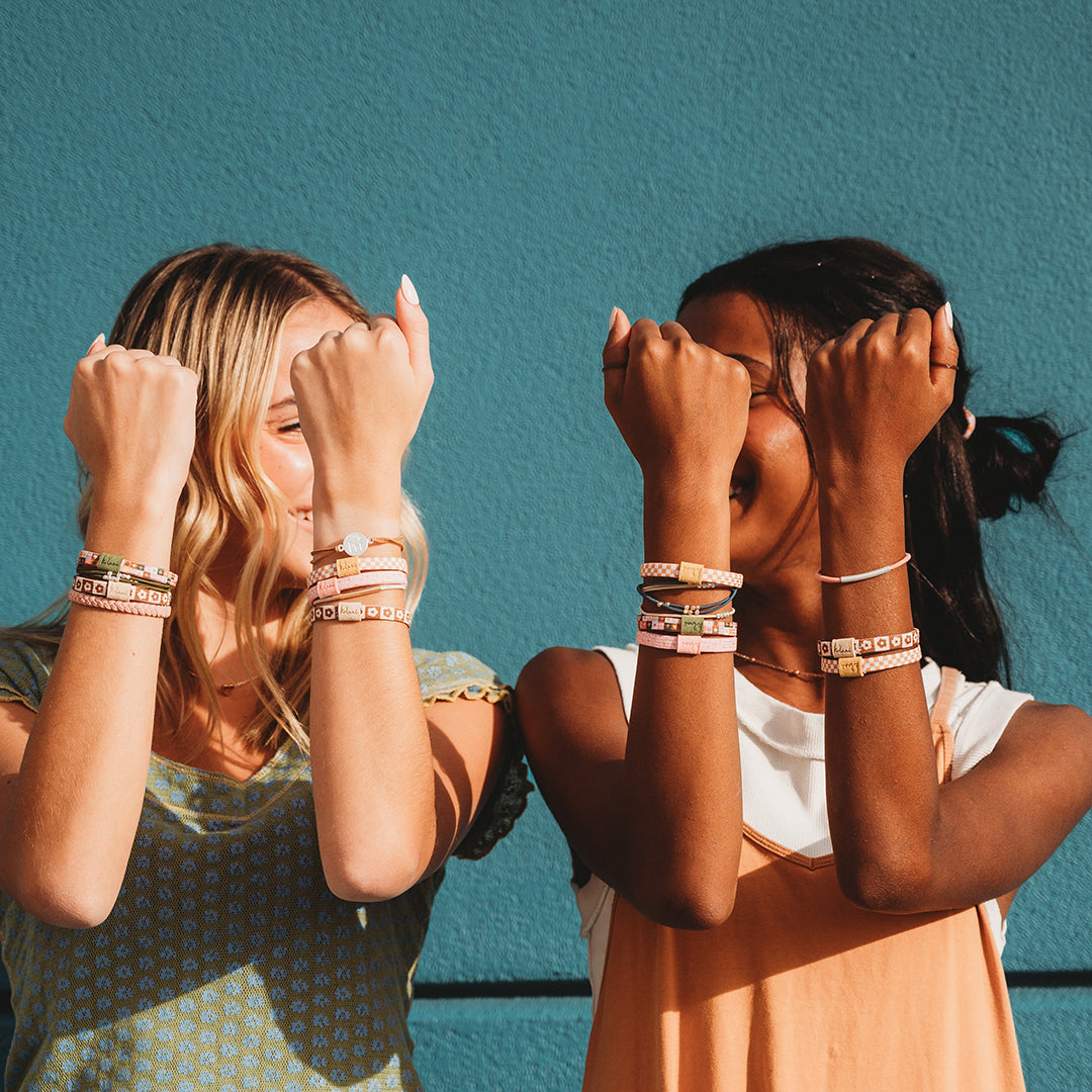 "Groove" Fun Floral Hair + Wrist Bands
