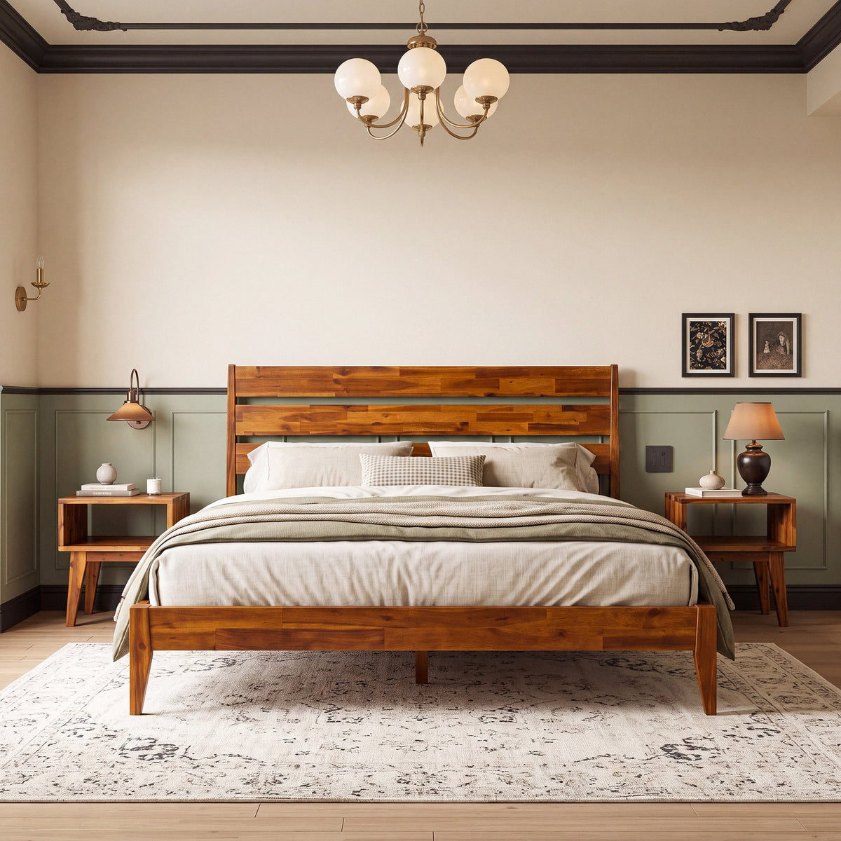 Emery Solid Wood Bed Frame