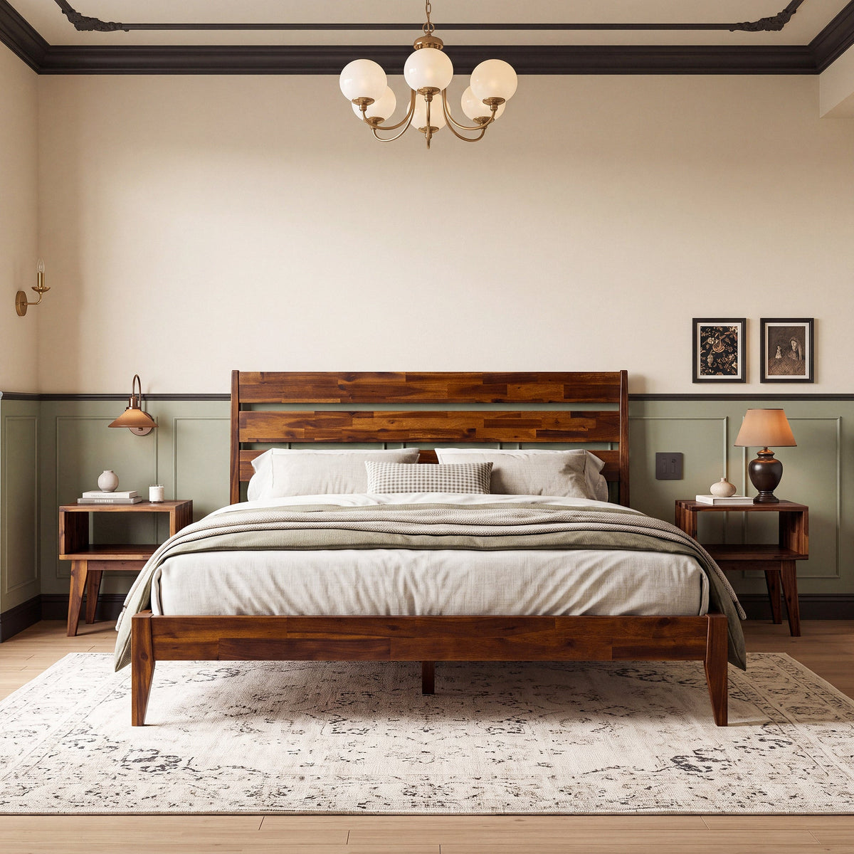 Emery Solid Wood Bed Frame