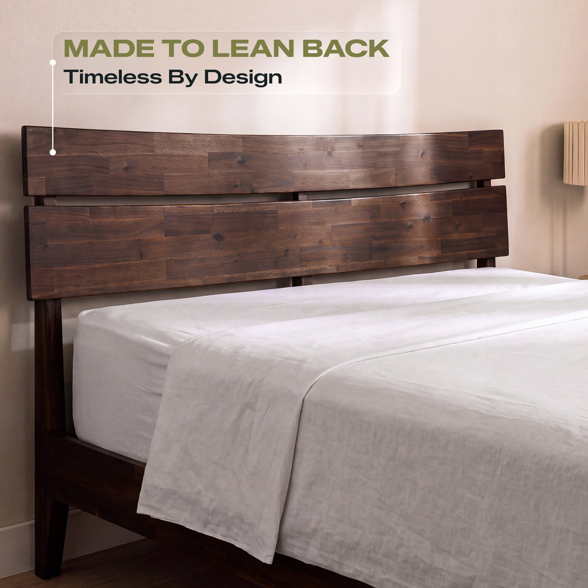 Aurora Solid Wood Bed Frame