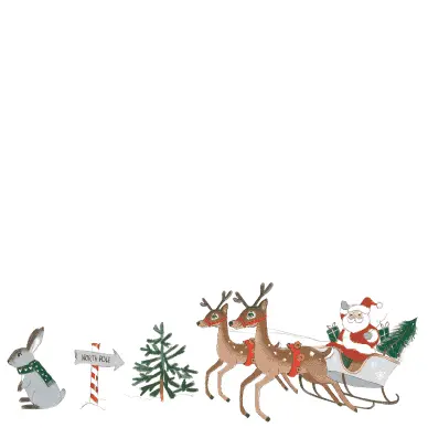 Retro Santa Christmas Cocktail Napkins (24 Pack)