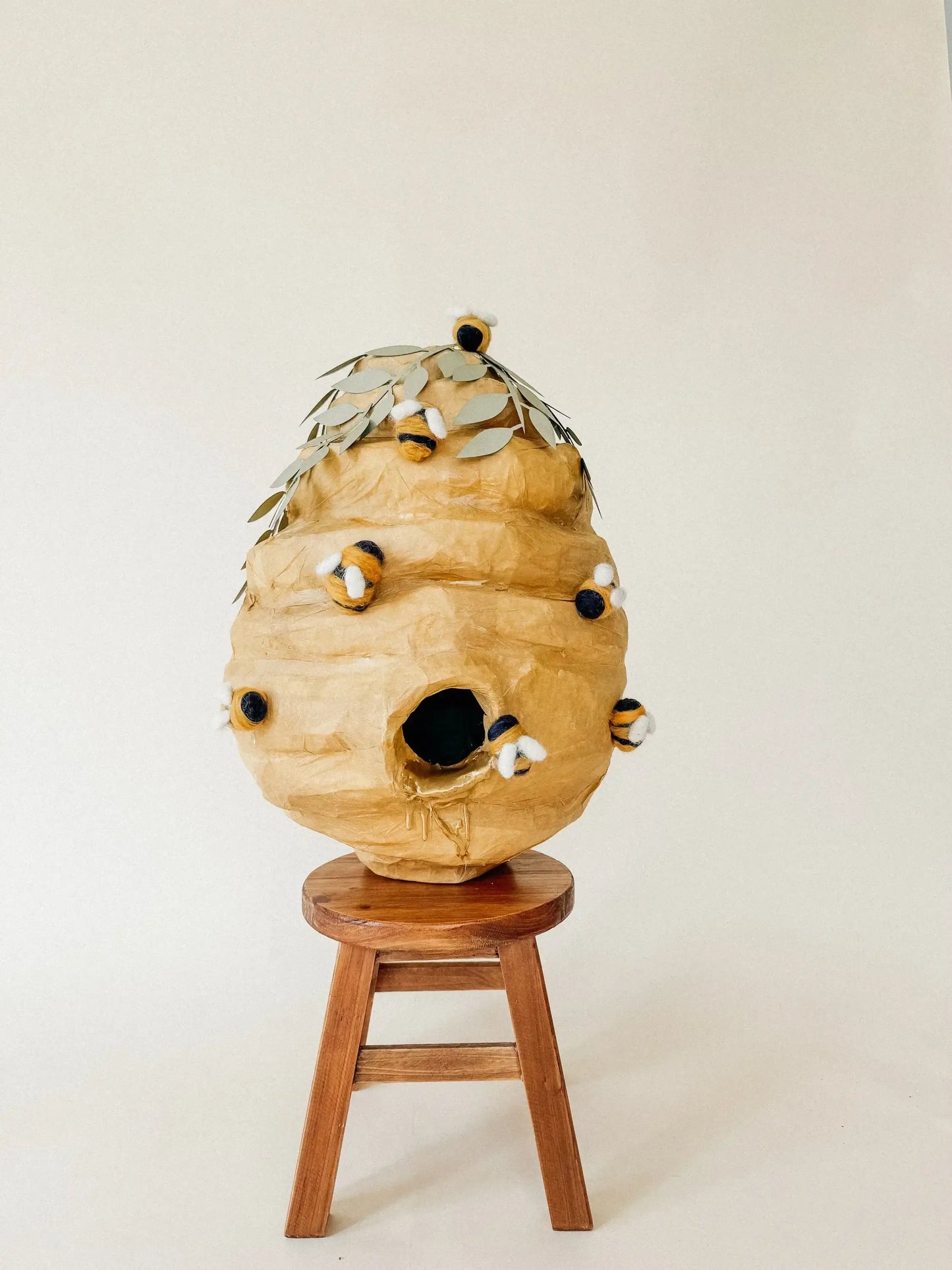 🐝 Honey Beehive Piñata – Handmade 24” Bee Party Decoration & Candy Holder