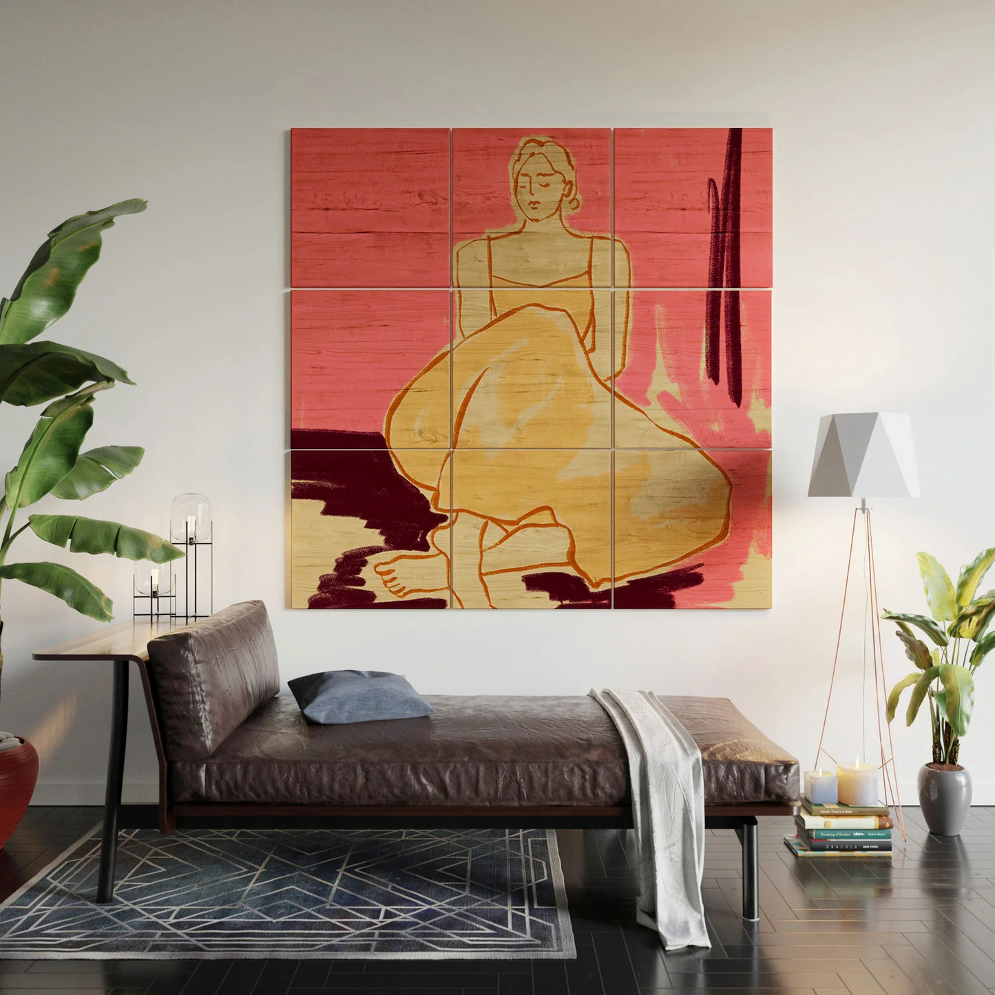Pink Dream Wood Wall Mural