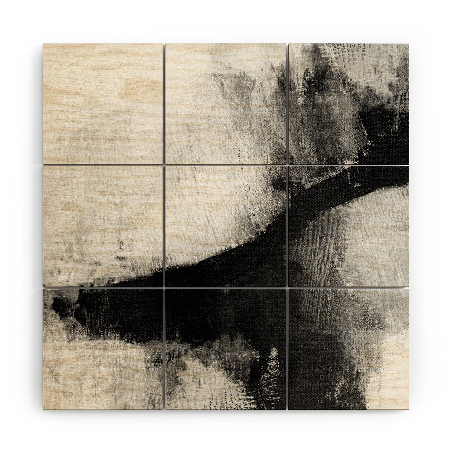 Delve Abstract Wood Wall Mural