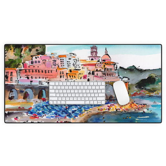 Amalfi Coast Italy Beach Desk Mat
