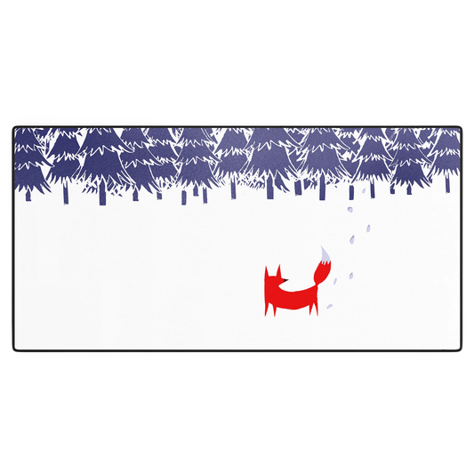 Alone in the Forest Desk Mat