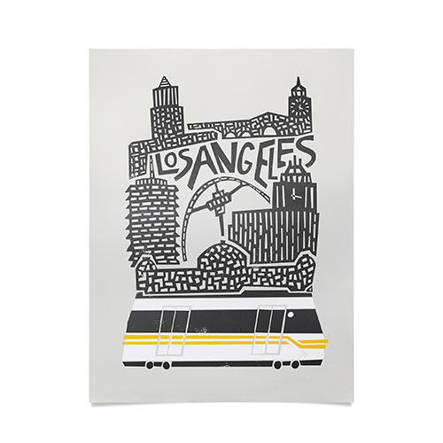 Los Angeles Cityscape Poster Art