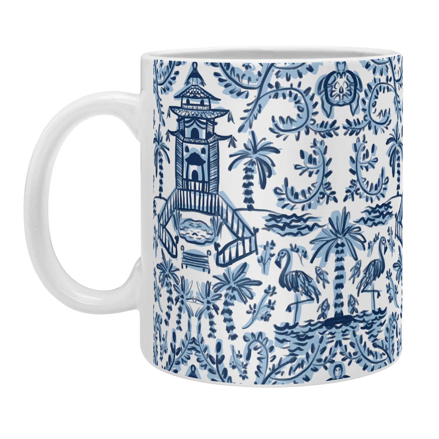 Coastal Chinoiserie Coffee Mug