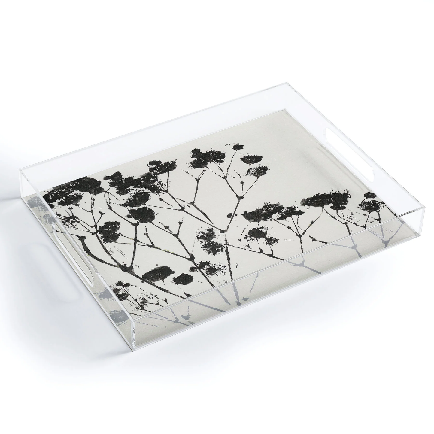 Gypsophila Acrylic Tray - Medium w/Handles