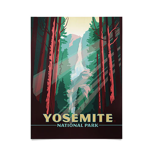 Yosemite National Park Poster Art