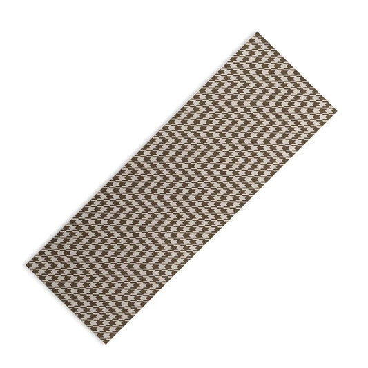 Cozy Houndstooth Yoga Mat