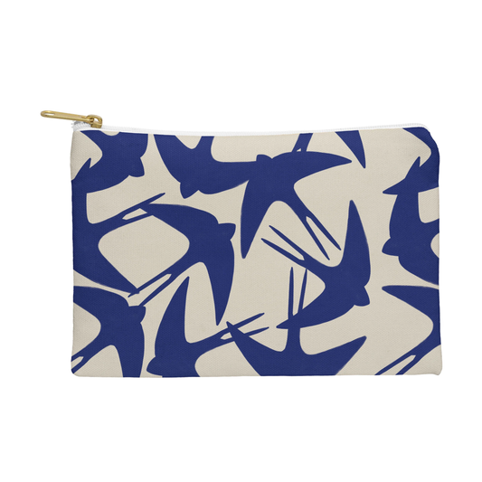 Spring Swallows Zippered Pouch
