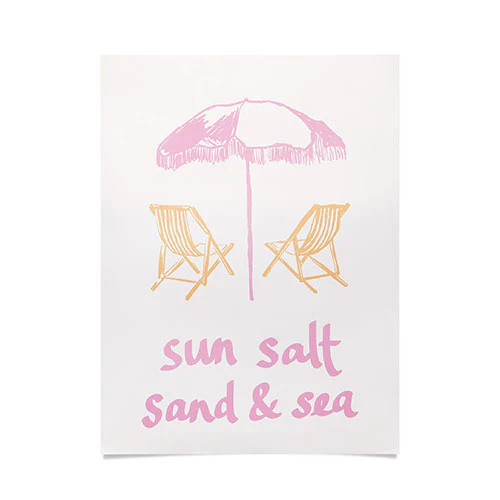 Sun Salt Sand And Sea Poster Art