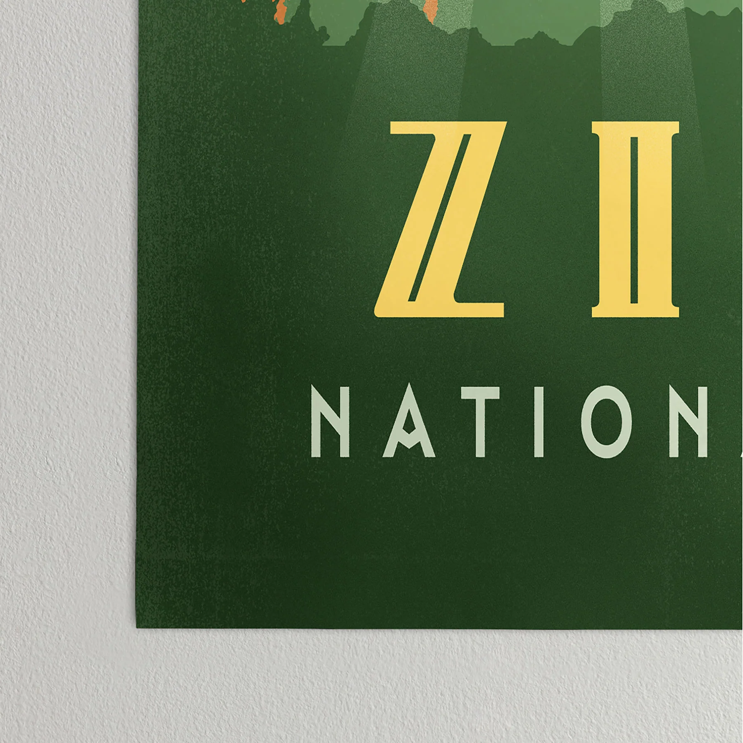 Zion National Park Poster Art