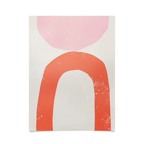 Orange Arch Abstract Poster Art