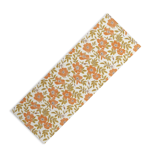 Vintage Wild Mountain Roses Yoga Mat