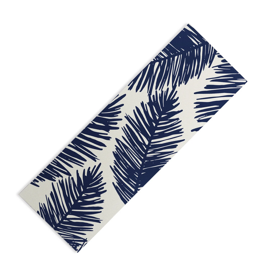 Tropical Blue Palms Yoga Mat