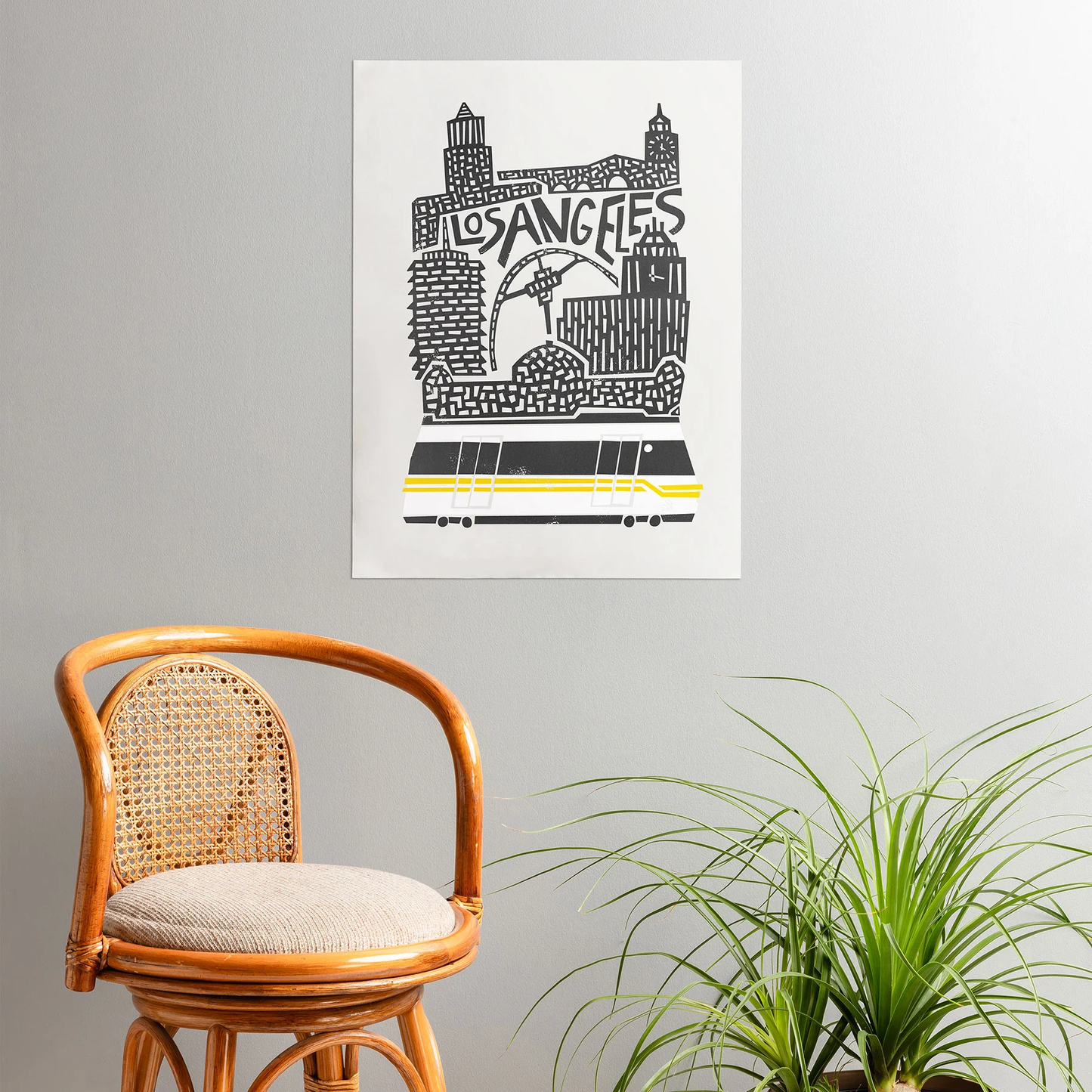 Los Angeles Cityscape Poster Art