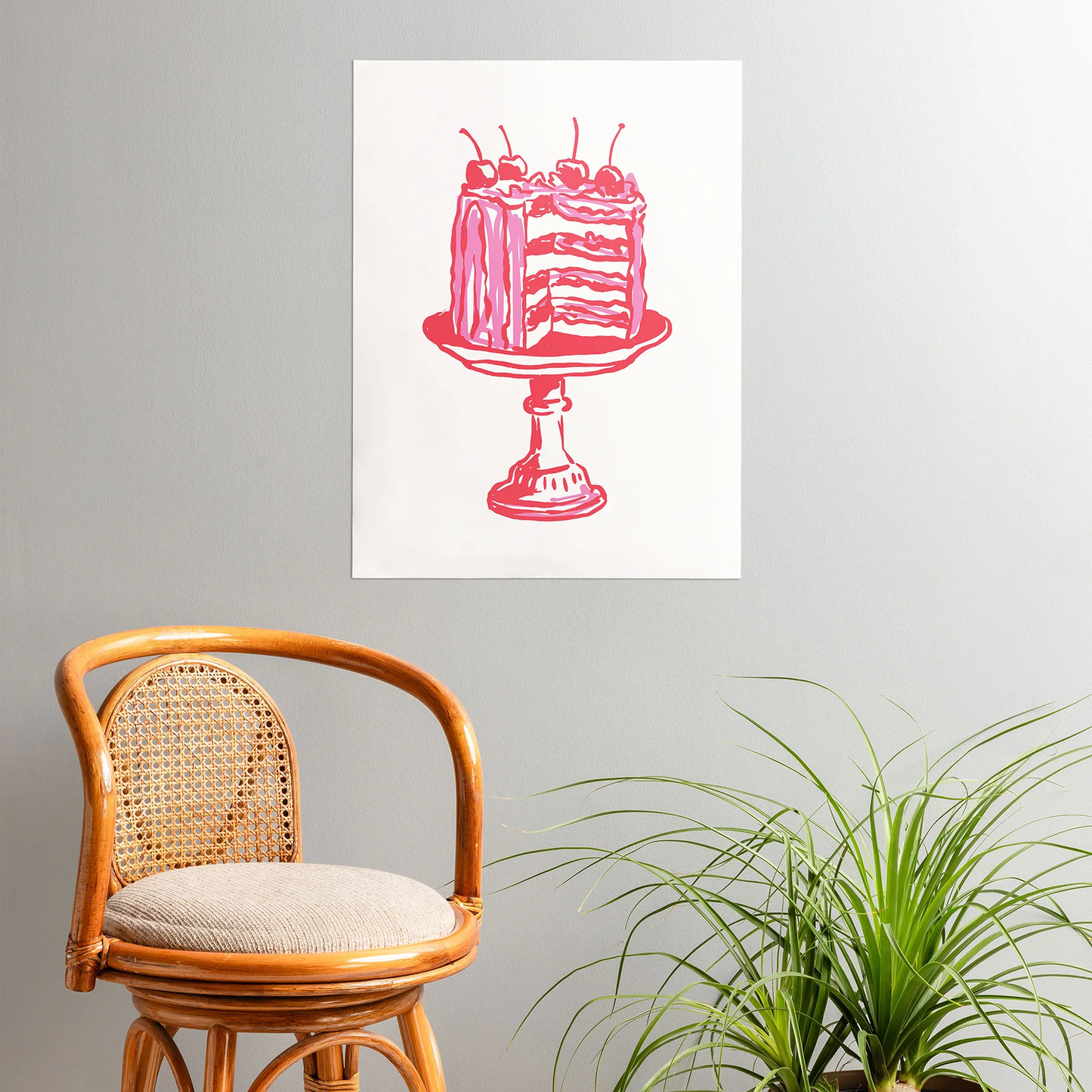 Pink Cake Poster Art