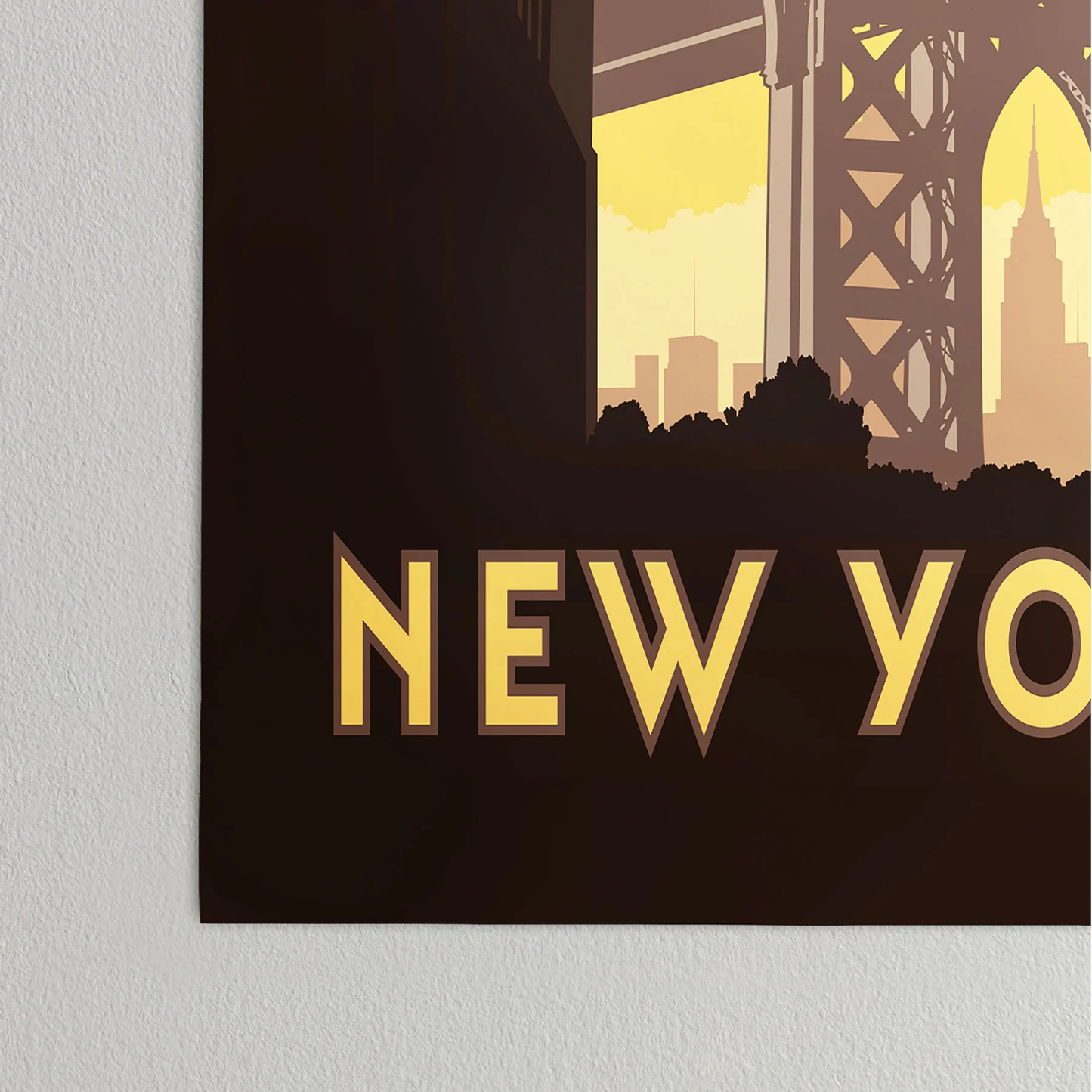 NYC Manhattan Bridge Poster Art