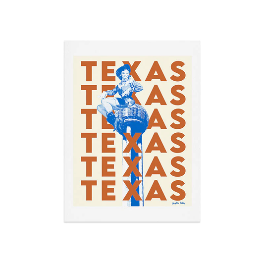 Texas Art Print