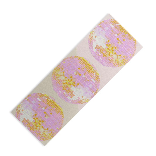 Glittery Disco Balls Yoga Mat