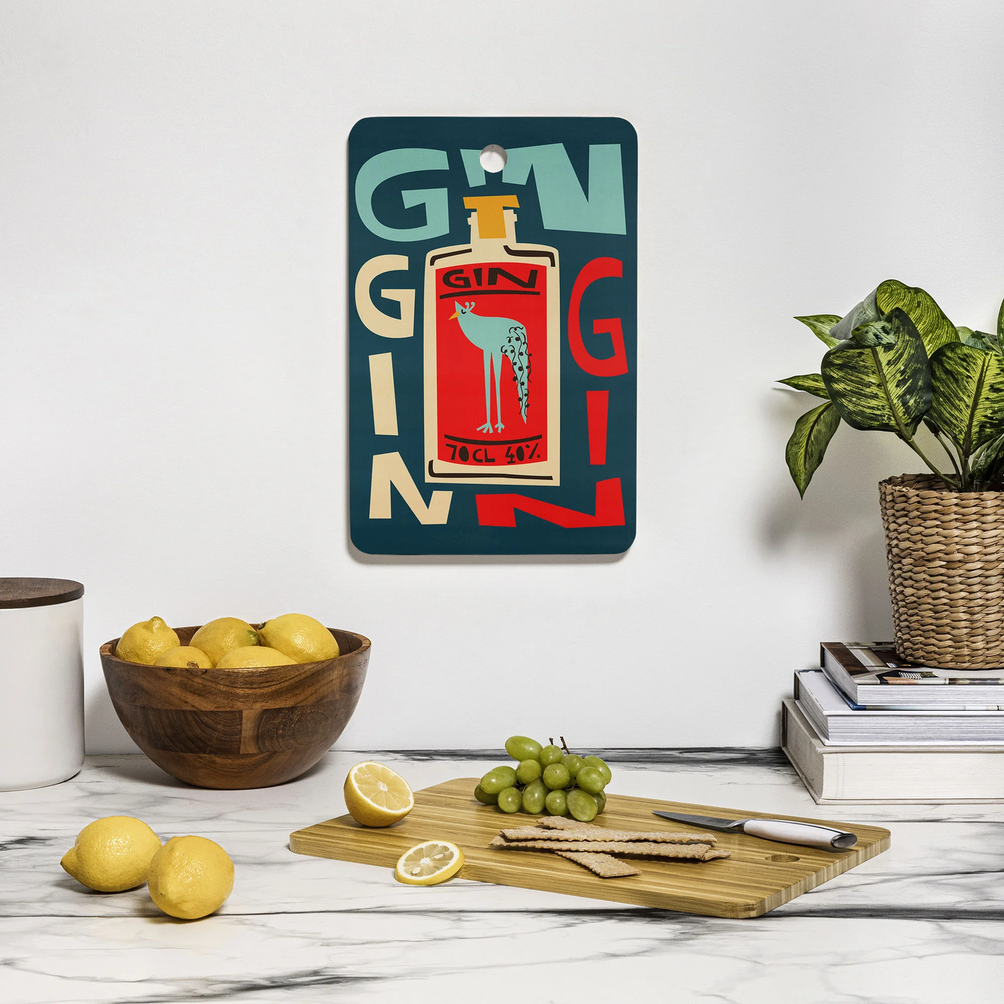 Gin Gin Gin Bamboo Cutting Board