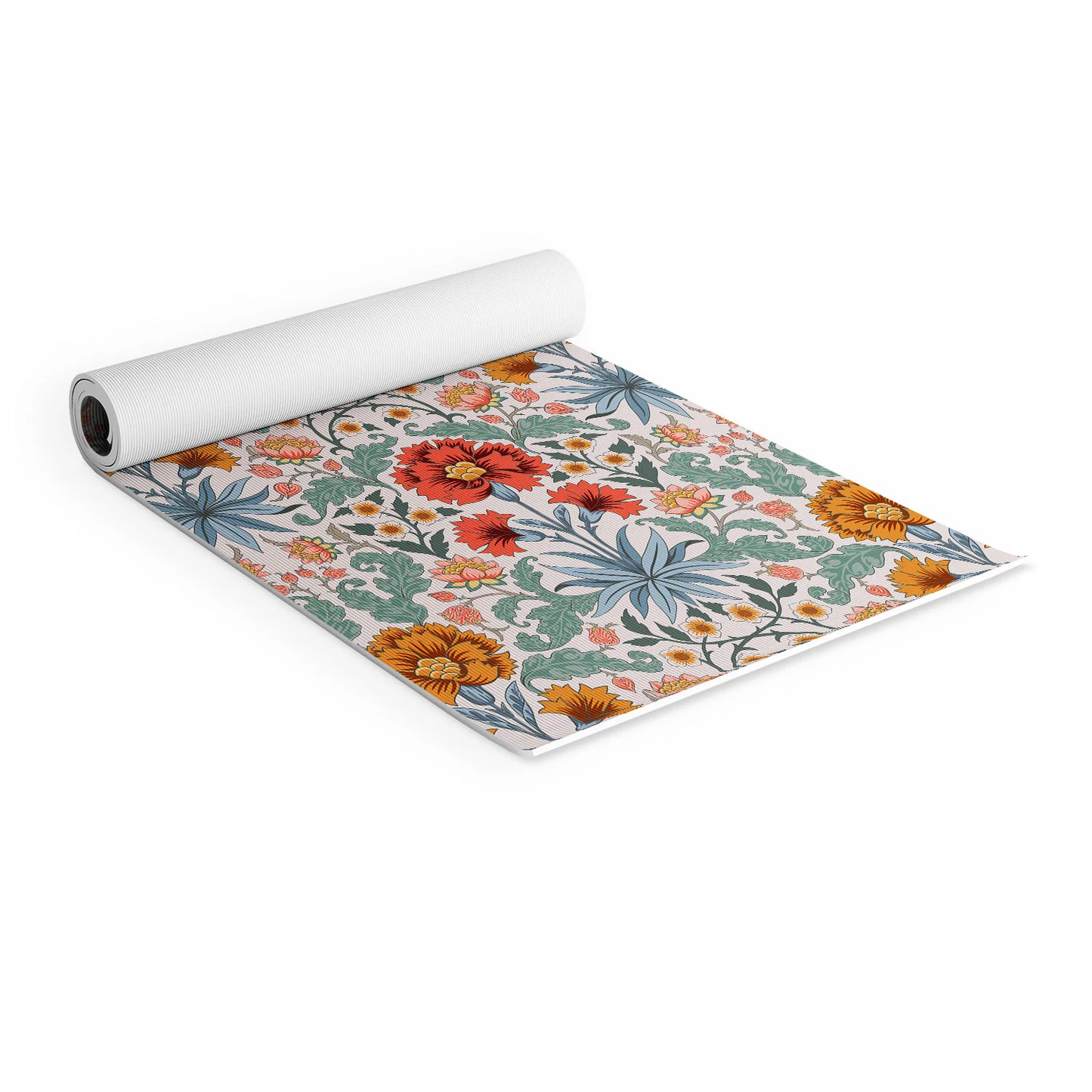 Morris Inspired Carnations Yoga Mat