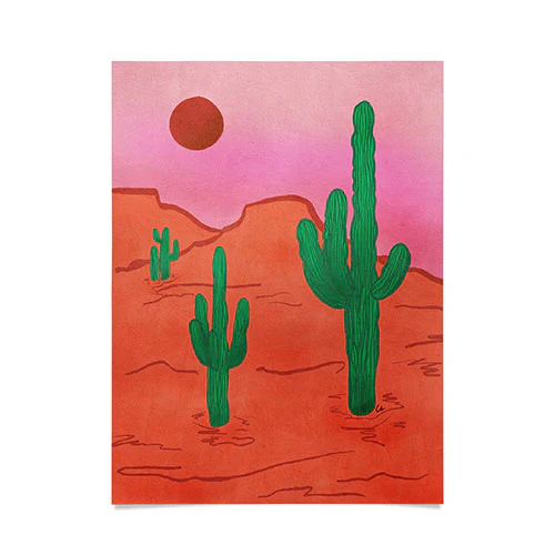 Pink Desert Dreams Poster Art