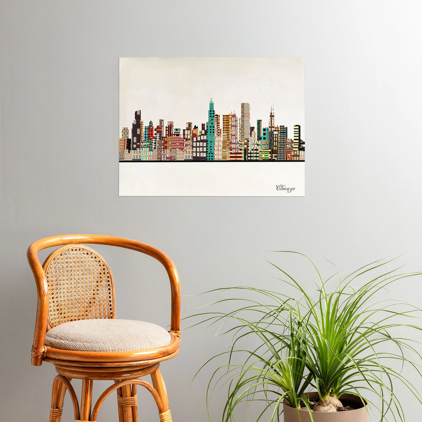 Chicago Skyline Poster Art