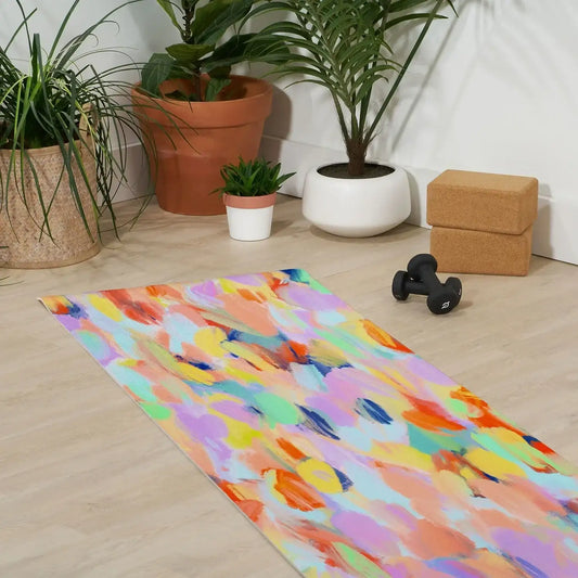 Summer Brushstrokes Yoga Mat