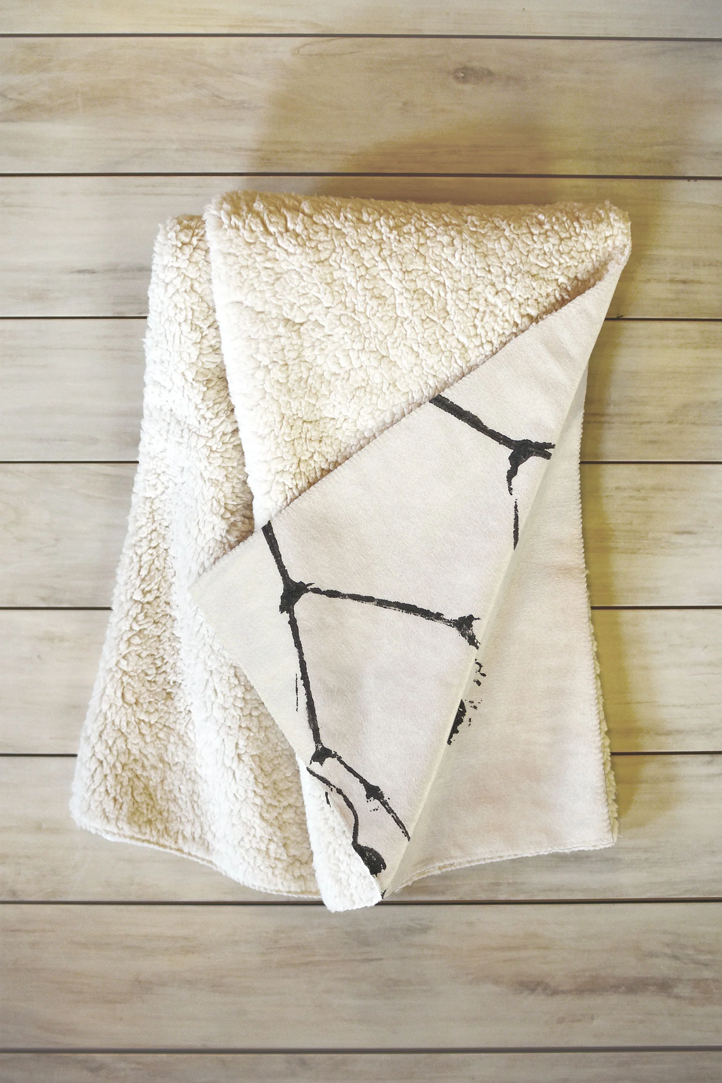 Gypsophila Sherpa Throw Blanket - Heavyweight