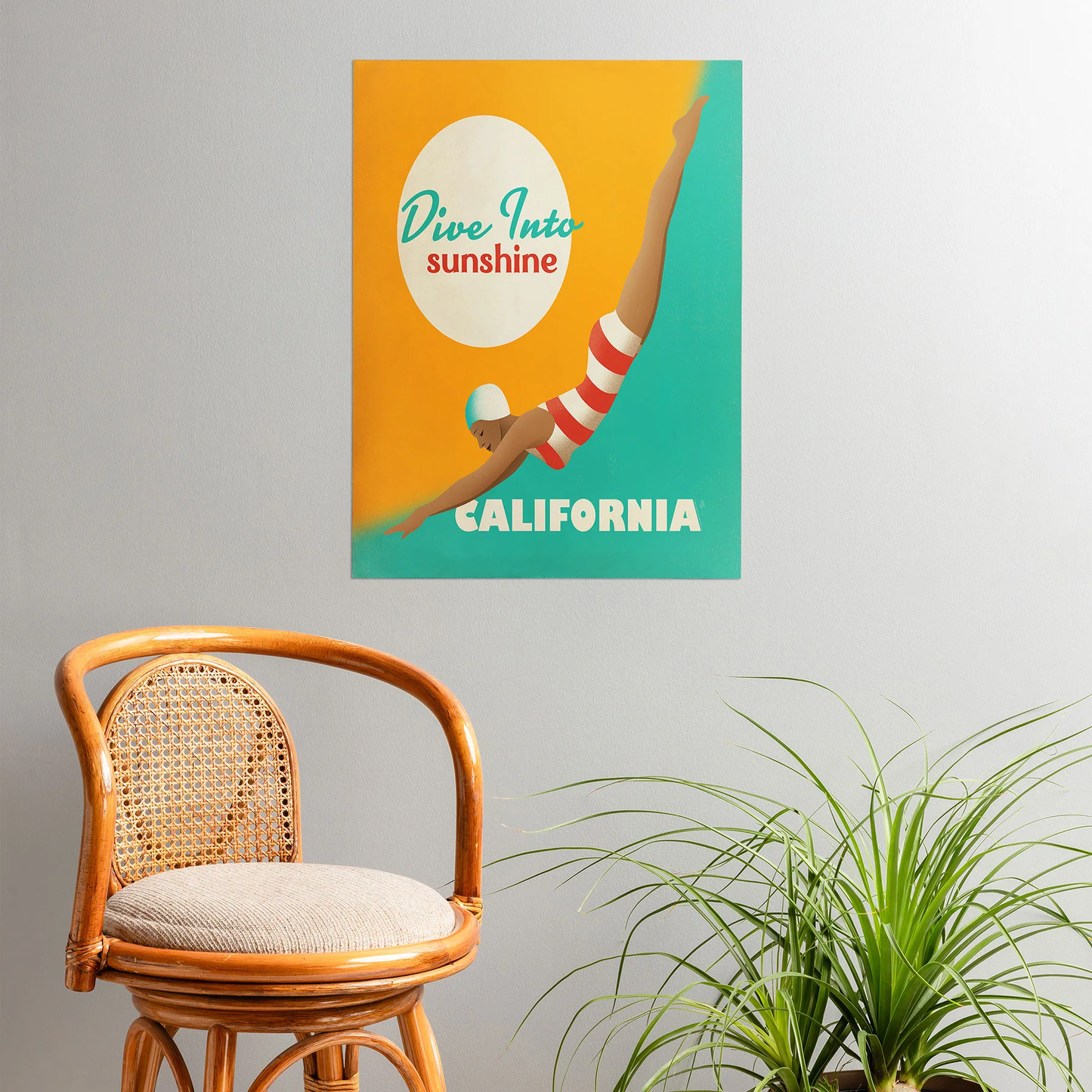 Dive California Poster Art