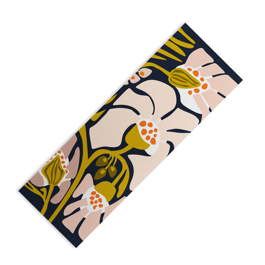 Backyard Flower Modern Floral Yoga Mat