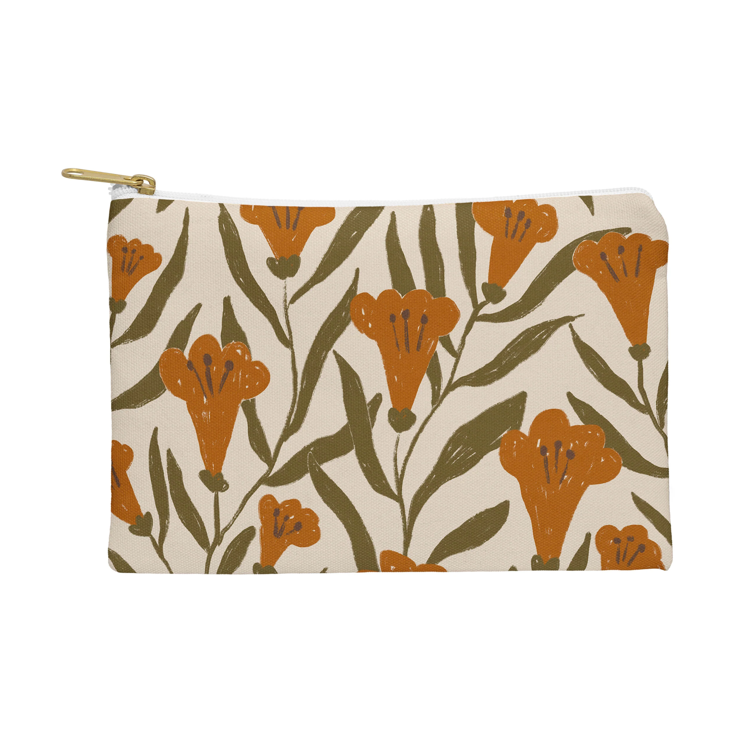 Bellflower Zippered Pouch