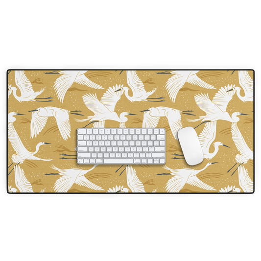 Soaring Wings Goldenrod Yellow Desk Mat